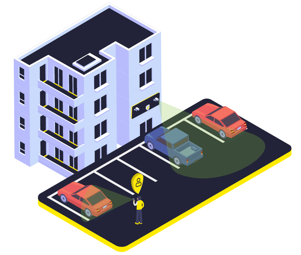 Digitale Parkraumüberwachung mit Hybridkontrolle