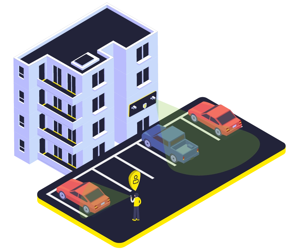 Digitale Parkraum&uuml;berwachung mit Hybridkontrolle