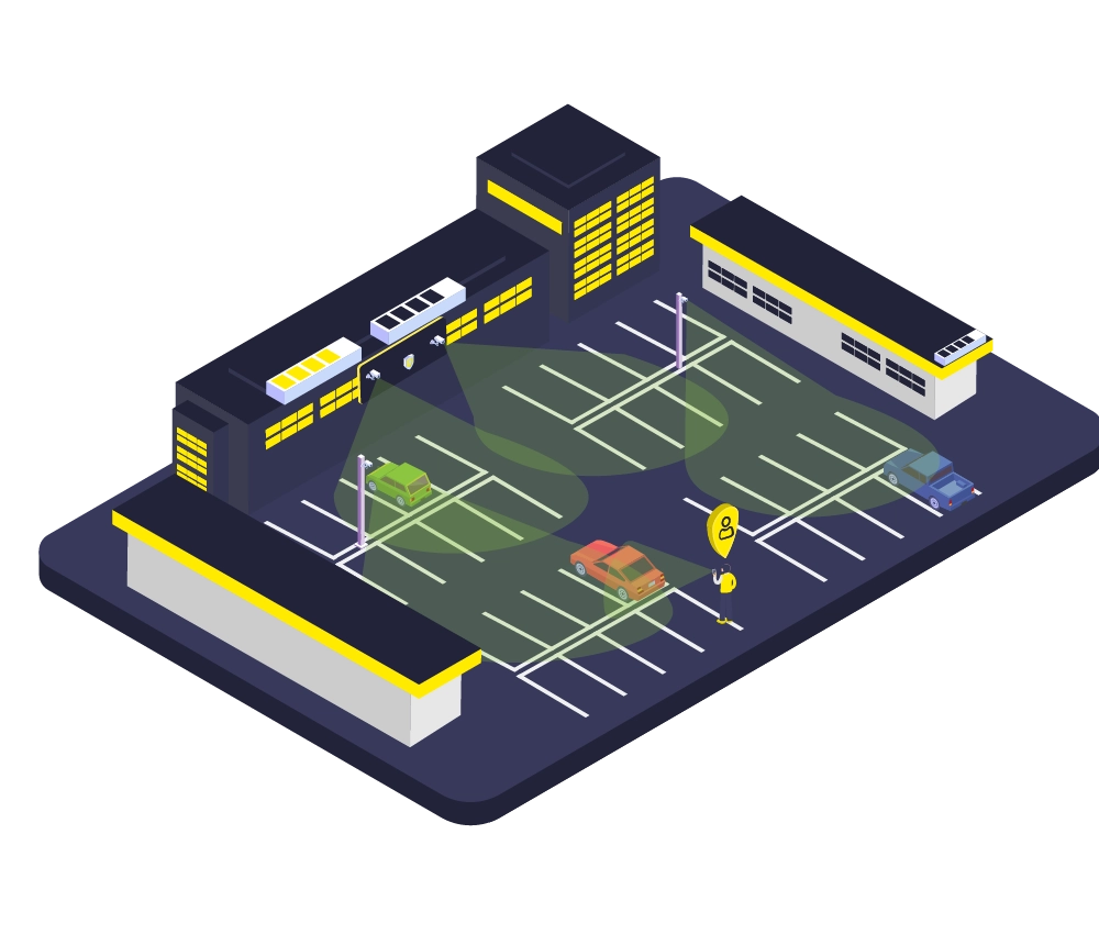 Digitale Parkraumüberwachung mit Hybrid Kontrolleur Digitale Parkraumüberwachung Hybridlösung